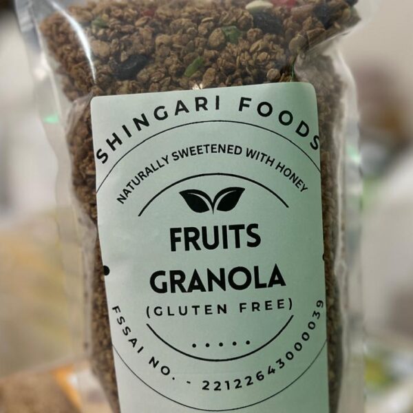Gluten Free Fruits Granola 900g | Naturally Sweetened With Honey | Zero Artificial Sugar